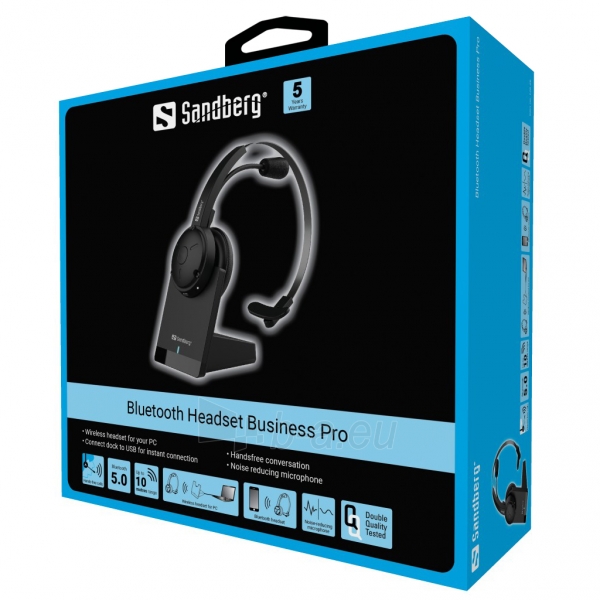 Ausinės Sandberg 126-26 Bluetooth Headset Business Pro . paveikslėlis 3 iš 3
