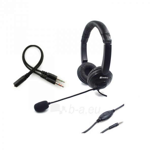 Ausinės Sandberg 326-15 MiniJack Headset Saver paveikslėlis 3 iš 4