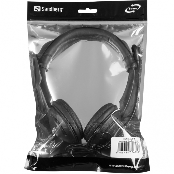 Ausinės Sandberg 326-15 MiniJack Headset Saver paveikslėlis 4 iš 4