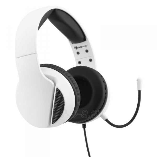 Ausinės Subsonic Gaming Headset for PS5 Pure White paveikslėlis 1 iš 5