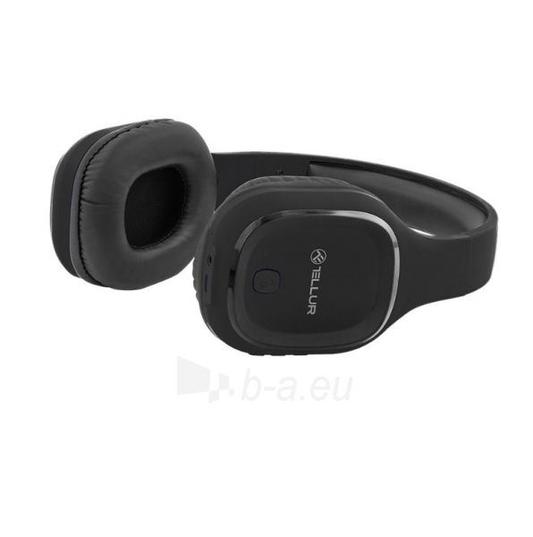 Ausinės Tellur Bluetooth Over-Ear Headphones Pulse black paveikslėlis 3 iš 4