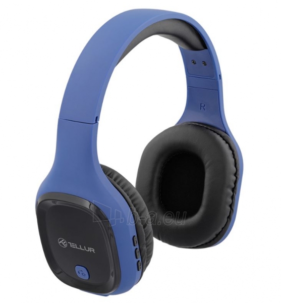 Ausinės Tellur Bluetooth Over-Ear Headphones Pulse blue paveikslėlis 1 iš 4