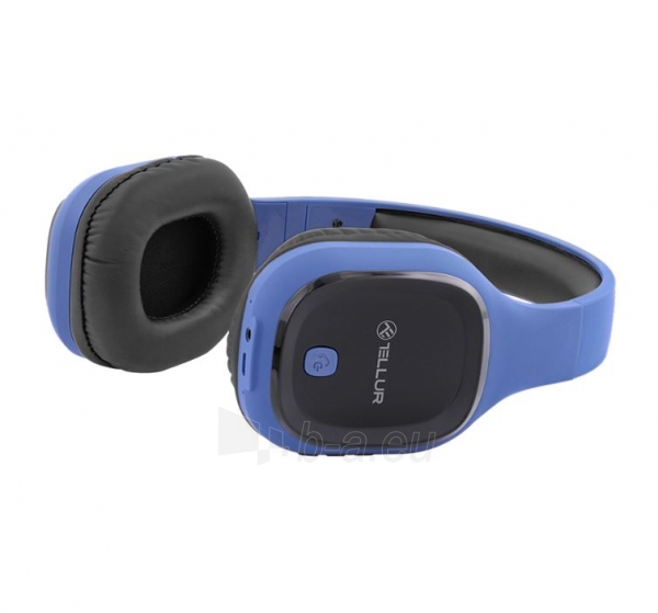 Ausinės Tellur Bluetooth Over-Ear Headphones Pulse blue paveikslėlis 3 iš 4