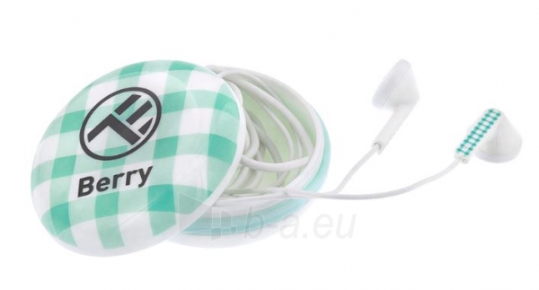 Ausinės Tellur In-Ear Headset Berry, Carrying Case blue paveikslėlis 1 iš 6