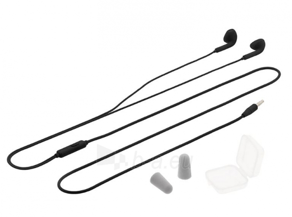 Ausinės Tellur In-Ear Headset Fly, Noise reduction Memory Foam Ear Plugs black paveikslėlis 5 iš 5