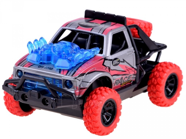 Žaislinis automobilis Auto Predator 4x4 (raudonas) paveikslėlis 1 iš 9