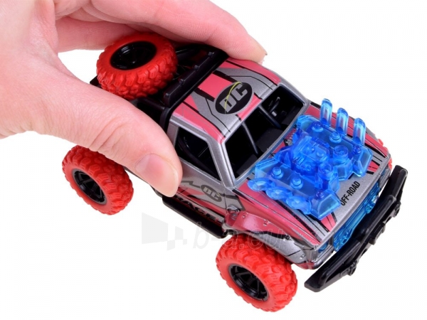 Žaislinis automobilis Auto Predator 4x4 (raudonas) paveikslėlis 5 iš 9