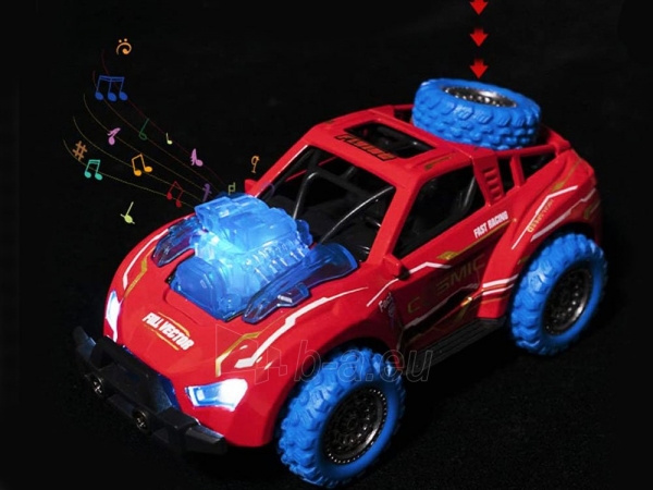 Žaislinis automobilis Auto Predator 4x4 (raudonas) paveikslėlis 9 iš 9