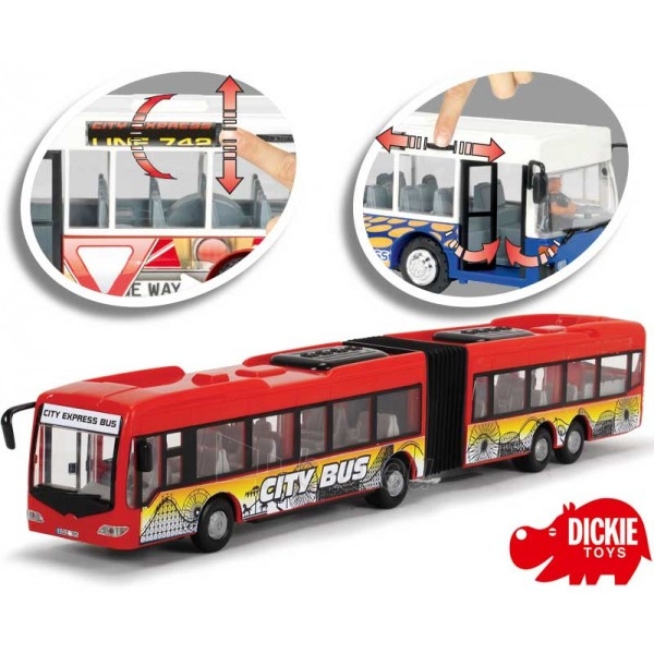 Autobusas | City Express 46cm 2016 raudonas | Dickie paveikslėlis 1 iš 3