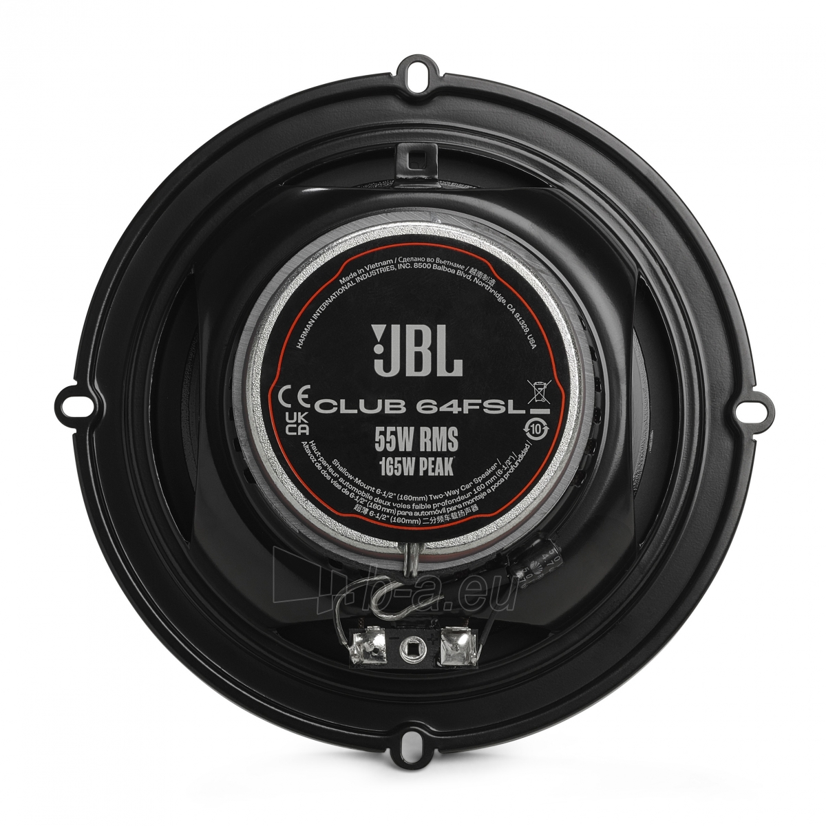Autogarsiakalbiai JBL Club 64FSL Shallow-Mount 16cm 2-Way Coaxial Car Speaker paveikslėlis 8 iš 10