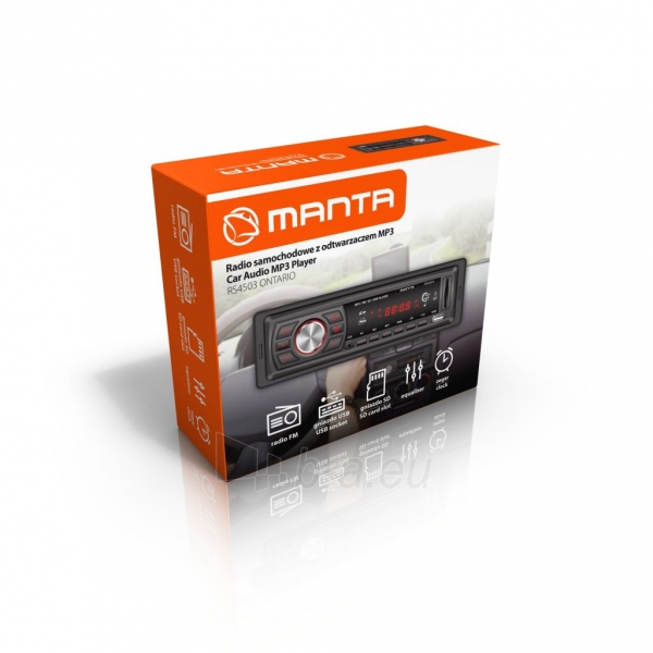 Car stereo Manta RS4503 MP3 Ontario paveikslėlis 2 iš 2