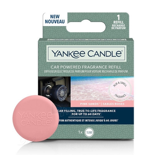 Automobilio kvapas Yankee Candle Car Powered Pink Sands 1 pc diffuser refill for car socket paveikslėlis 1 iš 1
