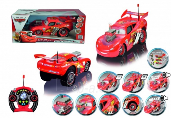 Automobilis 203089548 Cars RC Hot Rod McQueen paveikslėlis 1 iš 1