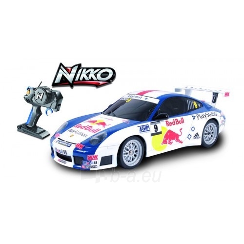 Automobilis su radijo bangomis 94132 NIKKO WRC Porche 911, 1:16 paveikslėlis 1 iš 1