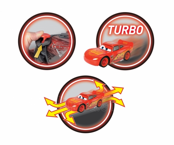 Automobilis Žaibas Makvynas 3 | Turbo Racer Lightning McQueen | Dickie paveikslėlis 3 iš 5