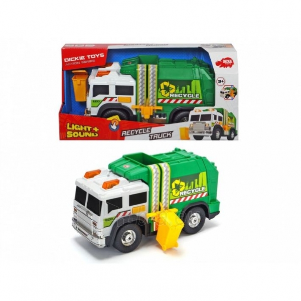 Automobiliukas Dickie 203306006 Recycle/Garbage Truck Toy paveikslėlis 4 iš 6