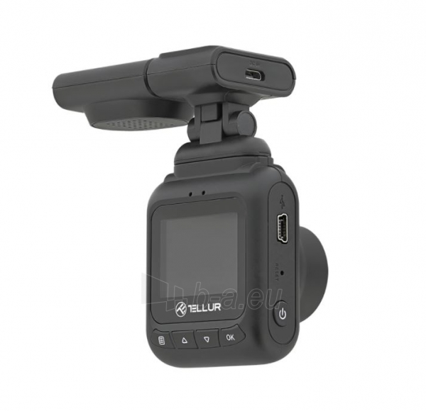 Autoregistratorius Tellur Dash Patrol DC2 FullHD 1080P, GPS black paveikslėlis 3 iš 8