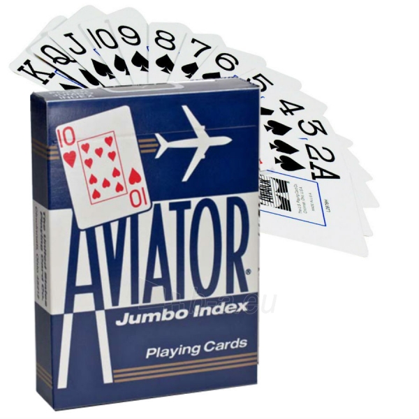 Aviator Jumbo pokerio kortos (Mėlynos) paveikslėlis 1 iš 5