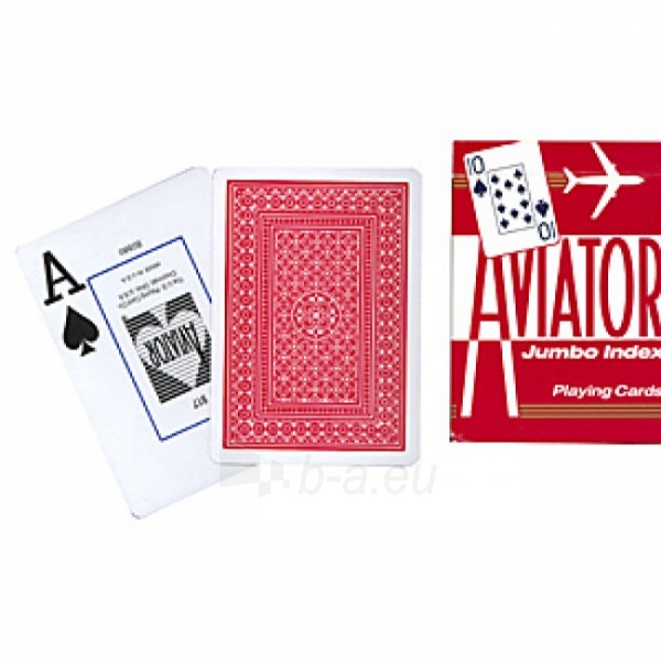 Aviator Jumbo pokerio kortos (Raudonos) paveikslėlis 2 iš 6