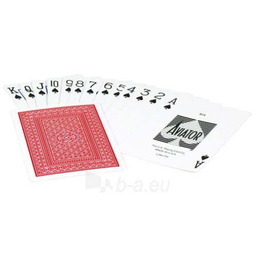 Aviator Standard pokerio kortos (Raudonos) paveikslėlis 3 iš 6