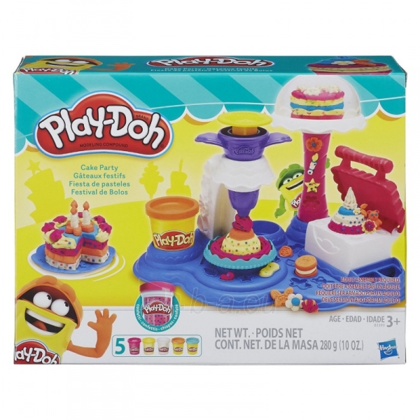 B3399 Play-Doh rinkinys Cake Party HASBRO paveikslėlis 1 iš 6