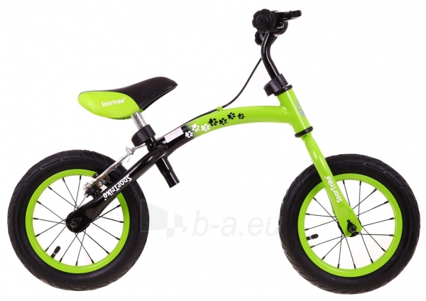 Balansinis dviratis BOOMERANG, 10-12“, žalias paveikslėlis 10 iš 11