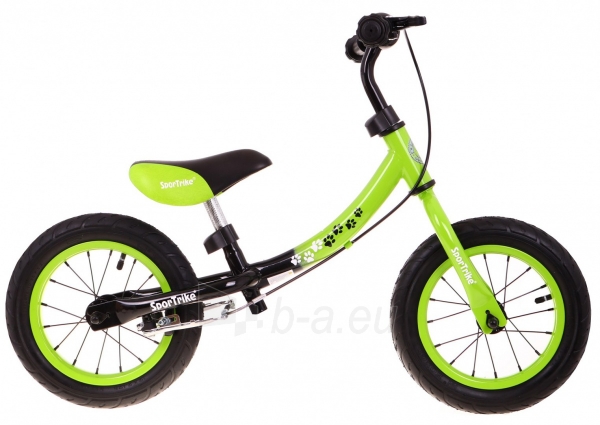 Balansinis dviratis BOOMERANG, 10-12“, žalias paveikslėlis 9 iš 11