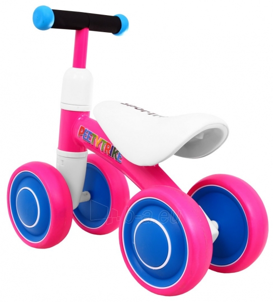 Balansinis dviratis „Petty Trike“, rožinis paveikslėlis 3 iš 4
