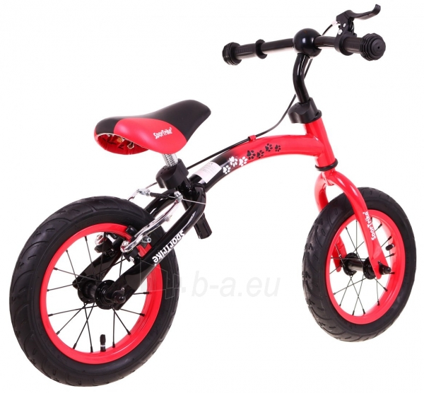 Balansinis dviratis SporTrike Boomerang 10-12, raudonas paveikslėlis 10 iš 11