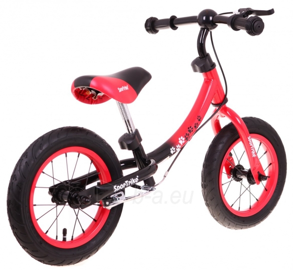 Balansinis dviratis SporTrike Boomerang 10-12, raudonas paveikslėlis 6 iš 11
