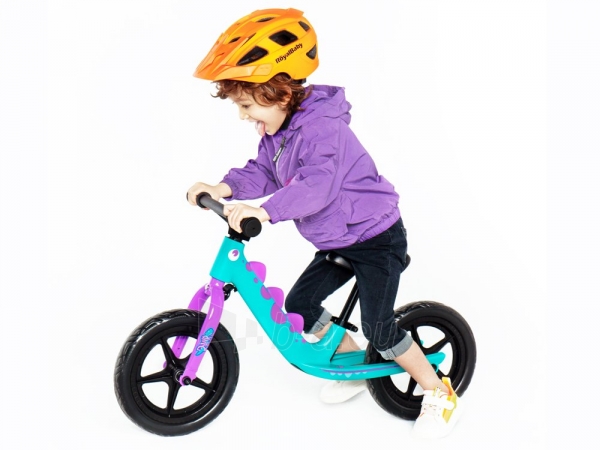 Balansinis dviratukas "Royal Baby Rawr", mėlynas paveikslėlis 4 iš 14