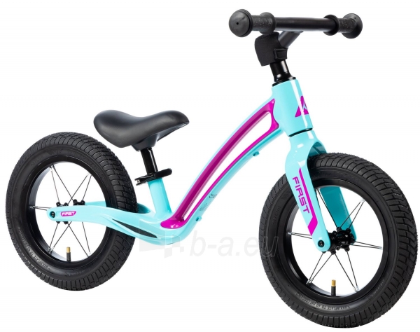 Balansinis dviratukas Karbon First blue-pink paveikslėlis 7 iš 7