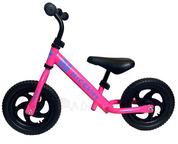 Balansinis dviratukas NiceKids, rožinis paveikslėlis 2 iš 2