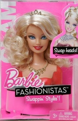 Barbie T9124 (T9123) FASHIONISTAS Swappin Styles paveikslėlis 1 iš 2