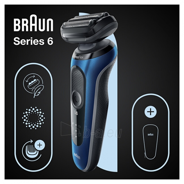Barzdaskutė Braun Series 6 61-B1000s Blue Shaver paveikslėlis 4 iš 4