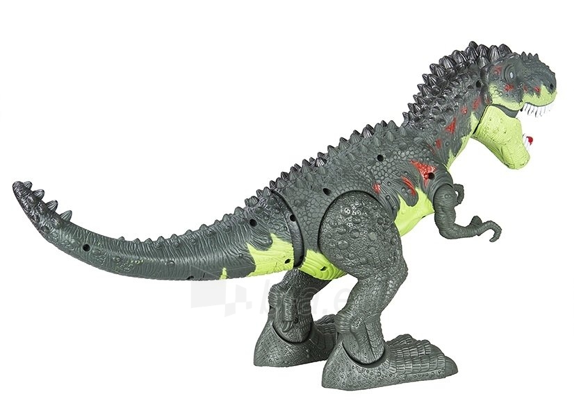 Baterijomis valdomas dinozauras „Tyrannosaurus Rex“, žalia paveikslėlis 5 iš 5