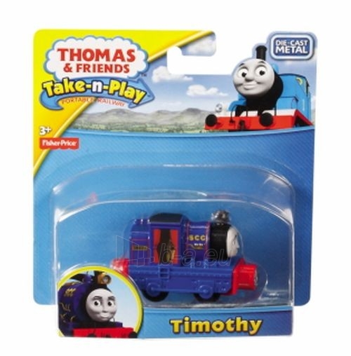 Traukinukas BCW93 / T0929 Fisher Price THOMAS & FRIENDS Take-n-Play Timothy paveikslėlis 1 iš 2