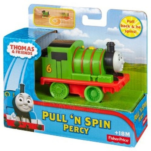 Traukinukas BCX67 / BCX65 Thomas & Friends (Pull-n-Spin) paveikslėlis 1 iš 4