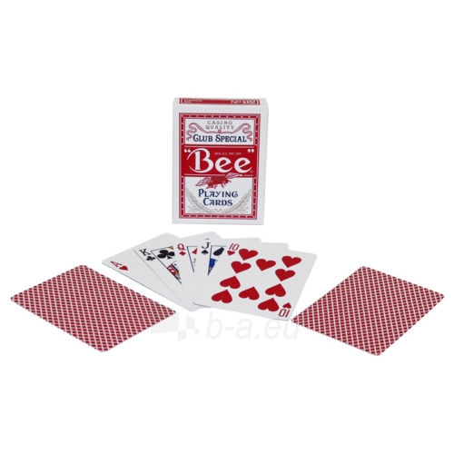 Bee Standard pokerio kortos (Raudonos) paveikslėlis 4 iš 7