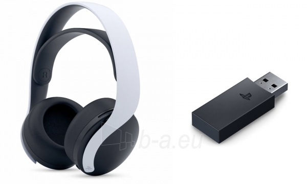 Belaidės ausinės Sony Pulse 3D Wireless Headset PS5, white paveikslėlis 5 iš 6