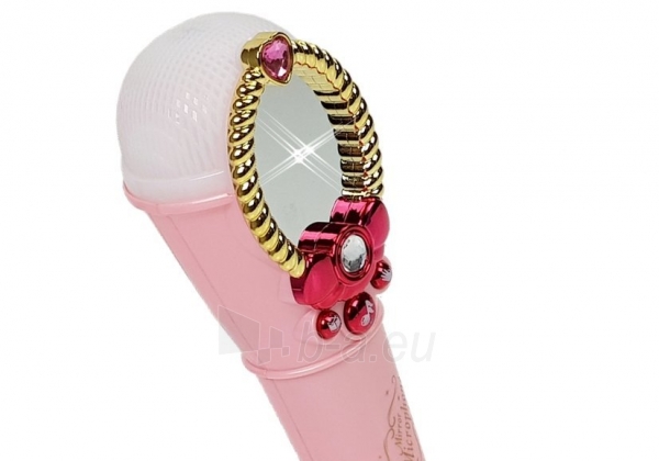 Belaidis mikrofonas su magišku veidrodėliu, rožinis paveikslėlis 2 iš 4