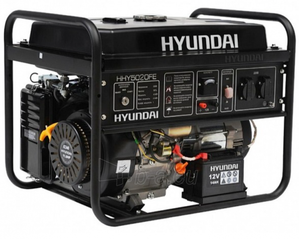Benzininis generatorius Hyundai HHY 5020FE paveikslėlis 1 iš 1
