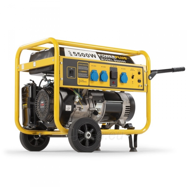 Benzinis generatorius 5500W, 230V POWX5160 POWERPLUS X paveikslėlis 1 iš 11