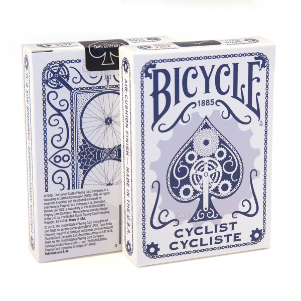 Bicycle Cyclist kortos (Mėlynos) paveikslėlis 2 iš 7