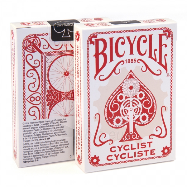 Bicycle Cyclist kortos (Raudonos) paveikslėlis 1 iš 7