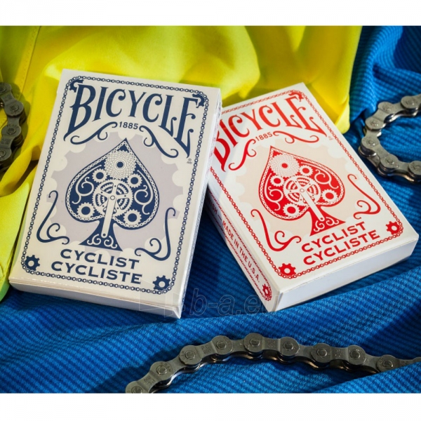 Bicycle Cyclist kortos (Raudonos) paveikslėlis 4 iš 7