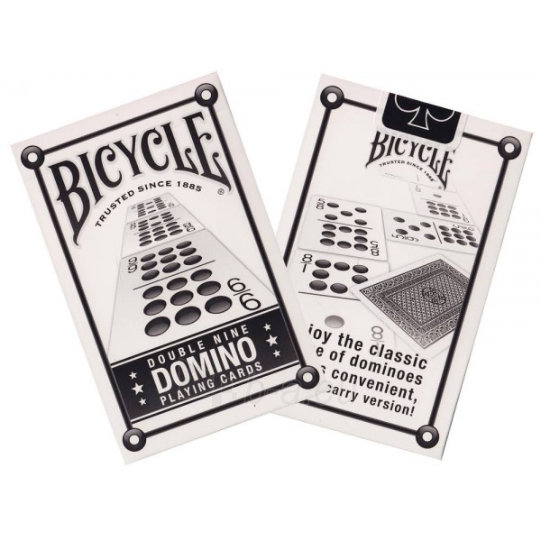 Bicycle Double Nine Domino kortos paveikslėlis 7 iš 9