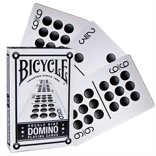 Bicycle Double Nine Domino kortos paveikslėlis 8 iš 9