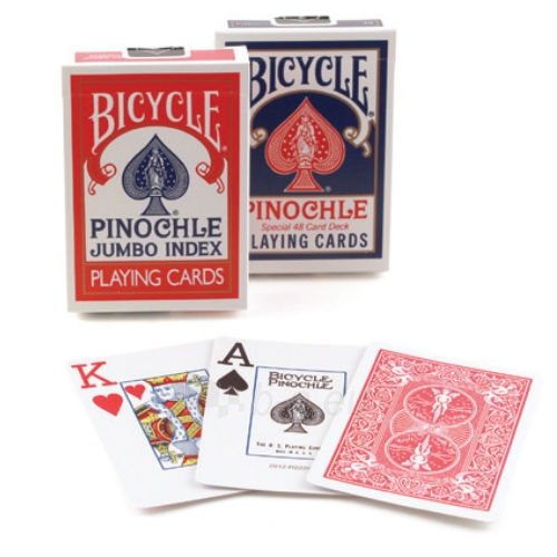 Bicycle Pinochle kortos (Mėlynos) paveikslėlis 4 iš 6