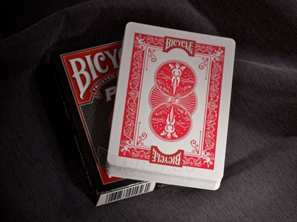 Bicycle Pro Poker Peek pokerio kortos (Raudonos) paveikslėlis 7 iš 10